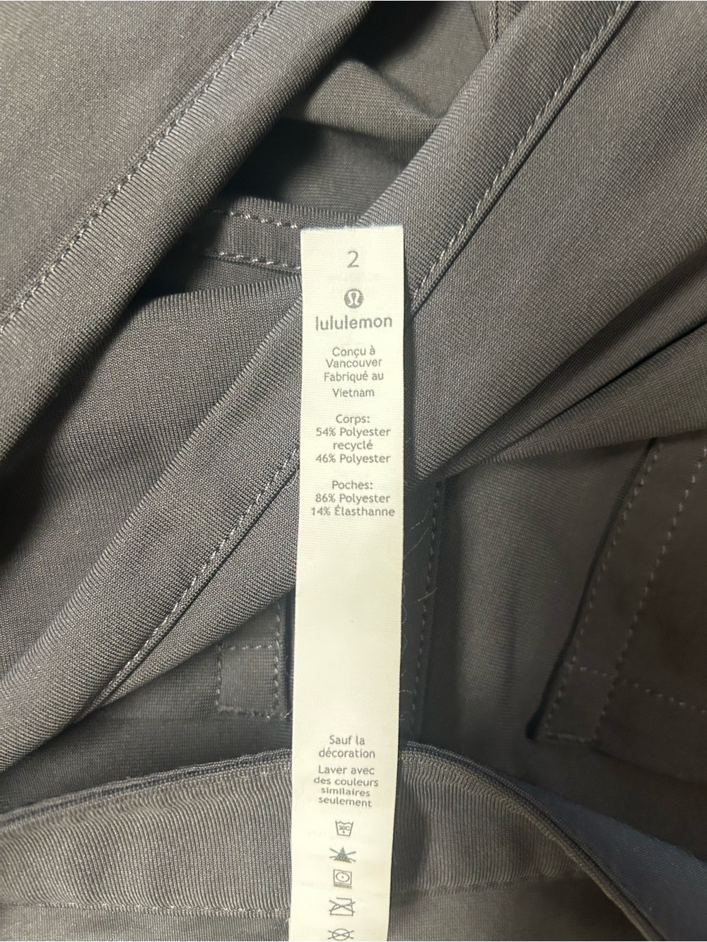 Lululemon City Sleek 5-Pocket Pant Graphite Grey Size - Picture 5 of 5